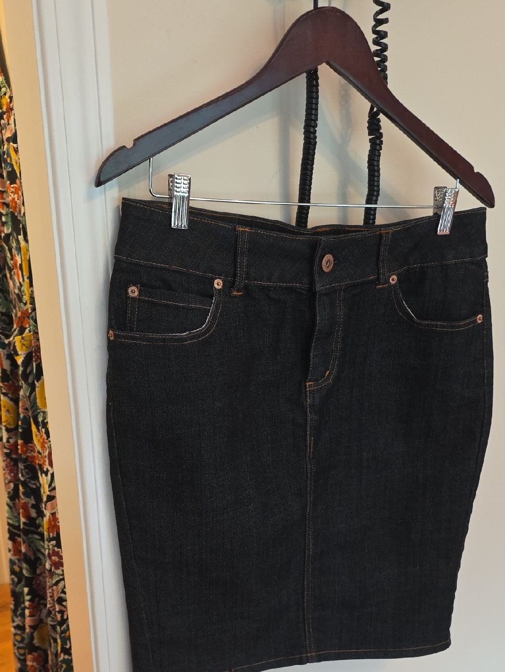 Mixit dark indigo denim skirt